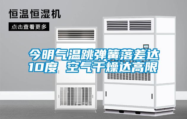 今明氣溫跳彈簧落差達(dá)10度 空氣干燥達(dá)高限