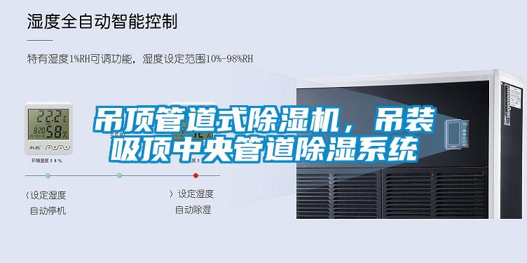 吊頂管道式除濕機(jī)，吊裝吸頂中央管道除濕系統(tǒng)