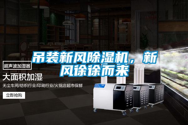 吊裝新風(fēng)除濕機(jī)，新風(fēng)徐徐而來