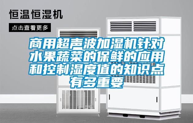 商用超聲波加濕機針對水果蔬菜的保鮮的應用和控制濕度值的知識點有多重要