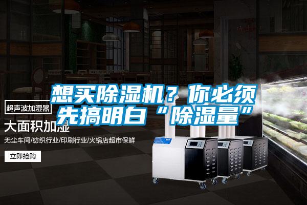 想買除濕機(jī)？你必須先搞明白“除濕量”