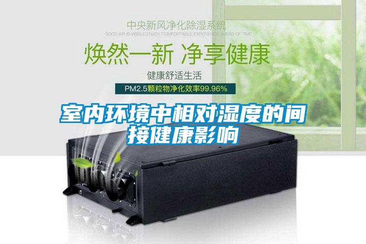 室內(nèi)環(huán)境中相對(duì)濕度的間接健康影響