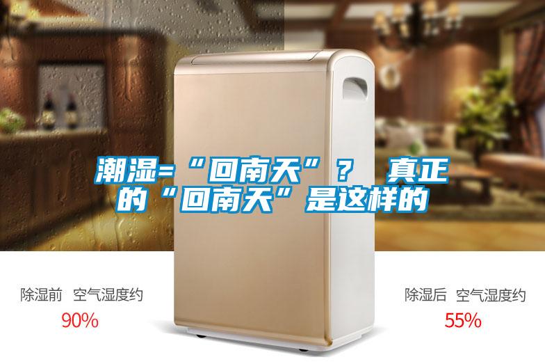 潮濕=“回南天”？ 真正的“回南天”是這樣的