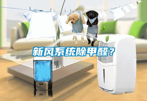 新風(fēng)系統(tǒng)除甲醛？