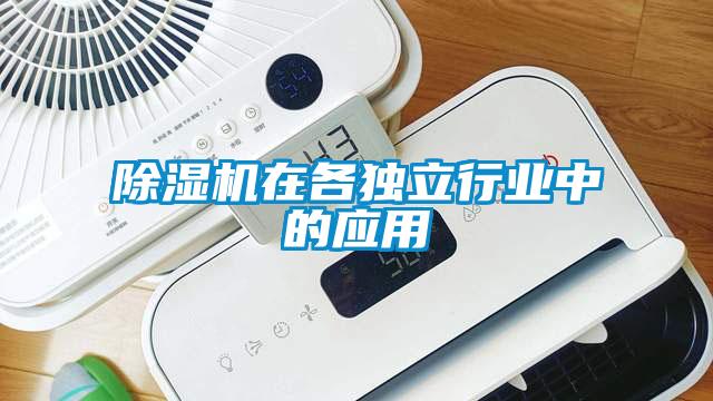 除濕機在各獨立行業(yè)中的應(yīng)用