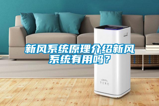 新風系統(tǒng)原理介紹新風系統(tǒng)有用嗎？