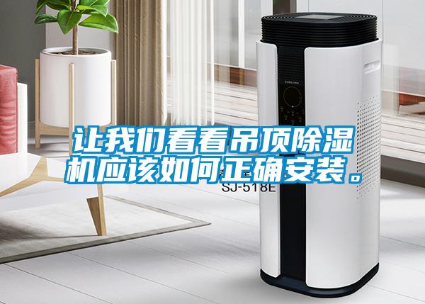 讓我們看看吊頂除濕機(jī)應(yīng)該如何正確安裝。