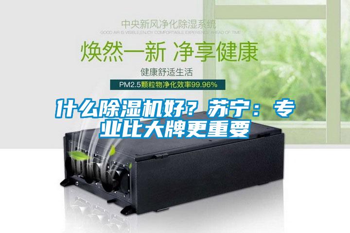 什么除濕機好？蘇寧：專業(yè)比大牌更重要
