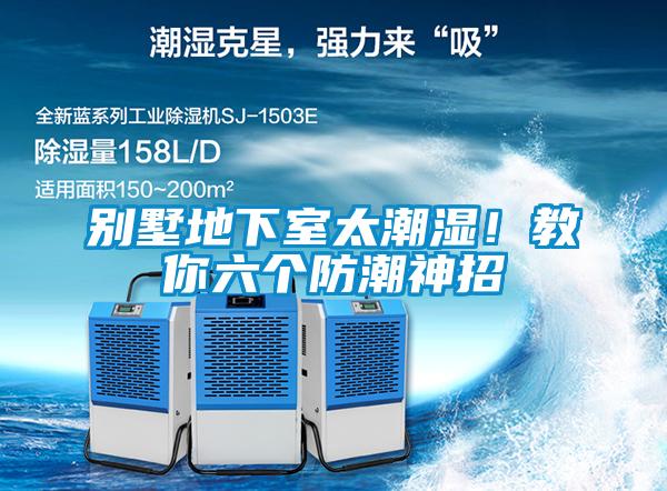 別墅地下室太潮濕！教你六個(gè)防潮神招