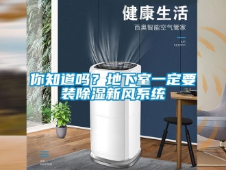 行業(yè)新聞你知道嗎？地下室一定要裝除濕新風(fēng)系統(tǒng)