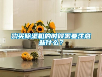 企業(yè)新聞購買除濕機(jī)的時(shí)候需要注意些什么？