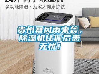 行業(yè)新聞貴州暴風(fēng)雨來襲，除濕機(jī)讓你后患無憂！