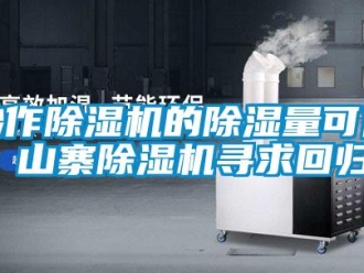 企業(yè)新聞炒作除濕機(jī)的除濕量可休 山寨除濕機(jī)尋求回歸