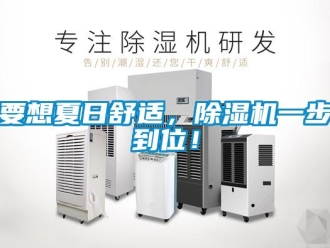 知識百科要想夏日舒適，除濕機(jī)一步到位！