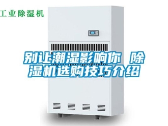 企業(yè)新聞別讓潮濕影響你 除濕機(jī)選購(gòu)技巧介紹