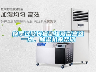 行業(yè)新聞?chuàng)Q季過敏長痘都怪沒留意這一點，除濕機來幫您