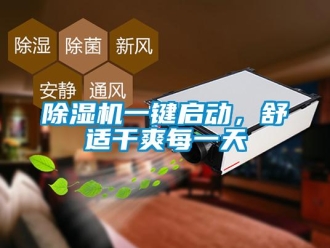 企業(yè)新聞除濕機一鍵啟動，舒適干爽每一天