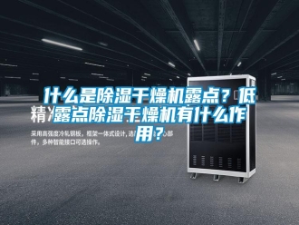 知識百科什么是除濕干燥機露點？低露點除濕干燥機有什么作用？