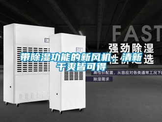 企業(yè)新聞帶除濕功能的新風(fēng)機(jī)，清新干爽皆可得