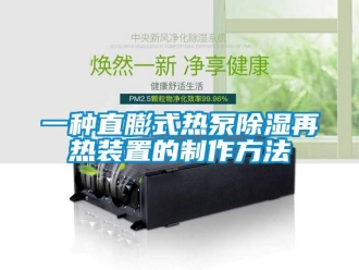 行業(yè)新聞一種直膨式熱泵除濕再熱裝置的制作方法