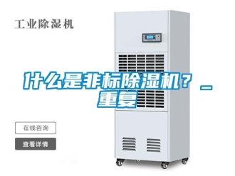 行業(yè)新聞什么是非標除濕機？_重復