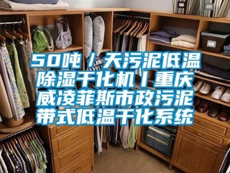 企業(yè)新聞50噸／天污泥低溫除濕干化機(jī)丨重慶威凌菲斯市政污泥帶式低溫干化系統(tǒng)
