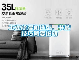 企業(yè)新聞工業(yè)除濕機選型、節(jié)能技巧簡要說明