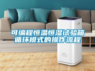 知識百科可編程恒溫恒濕試驗(yàn)箱循環(huán)模式的操作流程