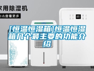 常見問題[恒溫恒濕箱]恒溫恒濕箱幾個(gè)最主要的功能介紹