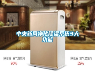 知識百科中央新風(fēng)凈化除濕系統(tǒng)3大功能