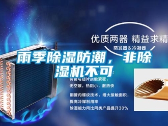 知識百科雨季除濕防潮，非除濕機不可
