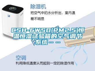 常見問題CSH-6WSD(PM2.5)恒溫恒濕試驗(yàn)箱的空氣調(diào)節(jié)系統(tǒng)……