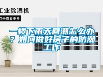 常見問題一樓下雨天回潮怎么辦？如何做好房子的防潮工作