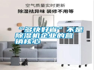常見(jiàn)問(wèn)題“多快好省”不是除濕機(jī)企業(yè)的營(yíng)銷(xiāo)核心