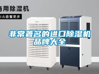 企業(yè)新聞非常著名的進(jìn)口除濕機(jī)品牌大全