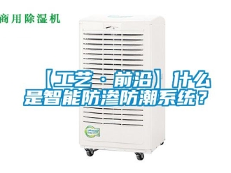 企業(yè)新聞【工藝·前沿】什么是智能防滲防潮系統(tǒng)？
