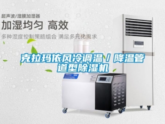 行業(yè)新聞克拉瑪依風(fēng)冷調(diào)溫／降溫管道型除濕機(jī)