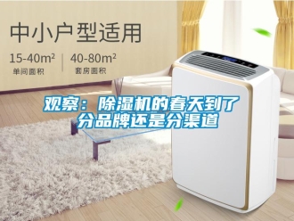 行業(yè)新聞觀察：除濕機的春天到了 分品牌還是分渠道