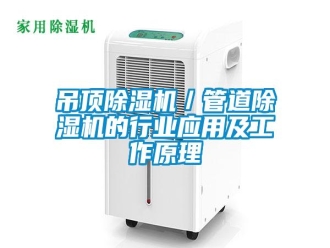 企業(yè)新聞吊頂除濕機(jī)／管道除濕機(jī)的行業(yè)應(yīng)用及工作原理