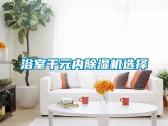 知識百科浴室千元內除濕機選擇