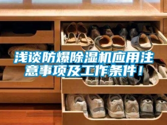 行業(yè)新聞淺談防爆除濕機應(yīng)用注意事項及工作條件！