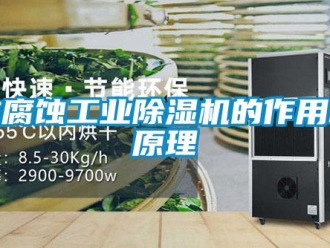 企業(yè)新聞防腐蝕工業(yè)除濕機的作用和原理