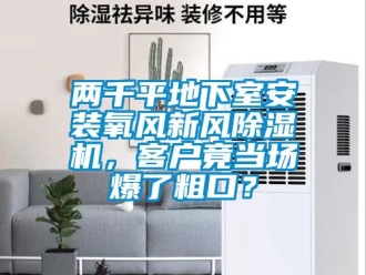 常見(jiàn)問(wèn)題兩千平地下室安裝氧風(fēng)新風(fēng)除濕機(jī)，客戶竟當(dāng)場(chǎng)爆了粗口？