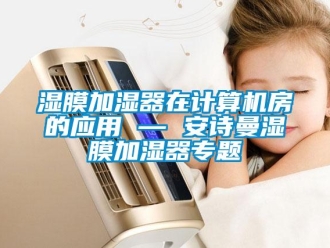 企業(yè)新聞濕膜加濕器在計(jì)算機(jī)房的應(yīng)用 — 安詩曼濕膜加濕器專題