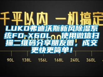 企業(yè)新聞LUKO弗迪沃斯新風(fēng)除濕系統(tǒng)FD-X60L  使用微信掃描二維碼分享朋友圈，成交更快更簡(jiǎn)單！