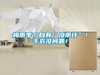 常見問題梅雨季？自有“沒雨計(jì)”！干衣沒問題！