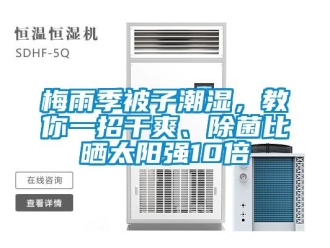 行業(yè)新聞梅雨季被子潮濕，教你一招干爽、除菌比曬太陽強10倍