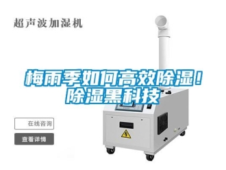 常見問題梅雨季如何高效除濕！除濕黑科技