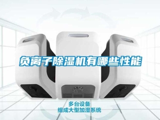 企業(yè)新聞負離子除濕機有哪些性能
