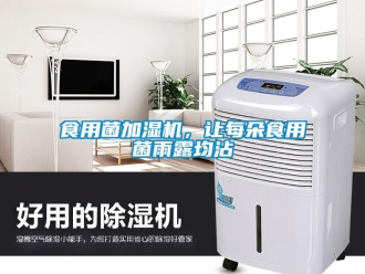 知識(shí)百科食用菌加濕機(jī)，讓每朵食用菌雨露均沾